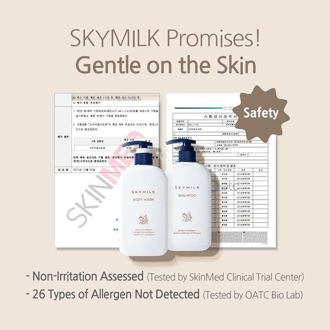 Hair &amp Body Care Set | Donkey Milk | Deep Hydration &amp Soothing | Shampoo | Body Wash | Daily Bath Essentials | Korean Skincare