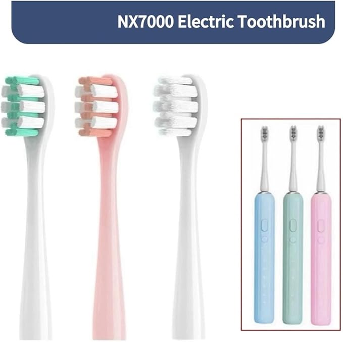 Replacement Toothbrush Head for NX7000 Electric Soft16pcs(16WHITE)