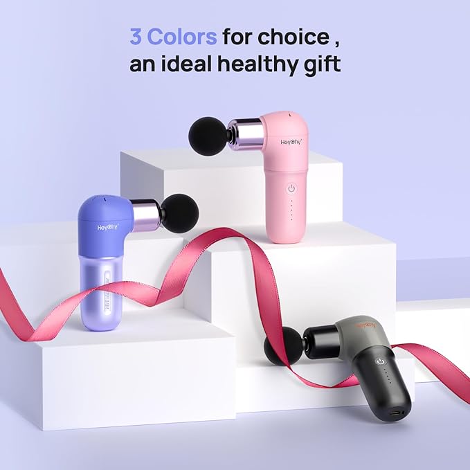 Super Mini Massage Gun Deep Tissues Percussion Muscle Massager Compact Sports Travel Massage Gun Portable Massager Gun for her him Purple