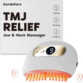 TMJ Relief Products Jaw TMJ Relief Massager Vibration and Heating Ergonomic Multi-Needle Design TMJ Massage Tool Effective Jaw &amp Neck Pain Grinding and Clenching Teeth Relief (White)