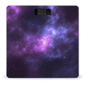 Magic Galaxy Sky PurpleScale for Body Weight with LCD High Precision Weighing Scales Fashion Sturdy Tempered Glass Weight Scales Easy-to-Read Digital Bathroom Scale for Daily 400lb