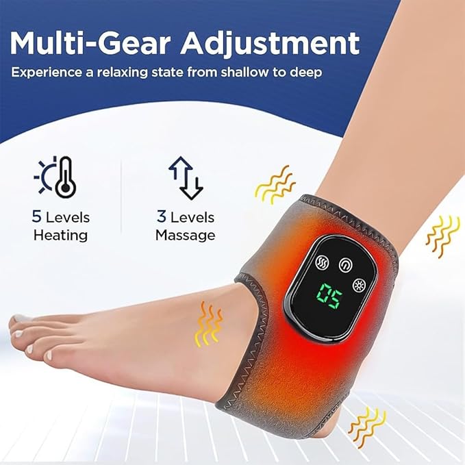 GDSAFS 2026 Upgrade Foot Massager for Neuropathy Cordless Portable Foot Renew Triple Method Massager 3 Vibration Grade &amp 5 Heat Grade for Achilles Tendinitis &amp Plantar Fasciitis Pain Relief