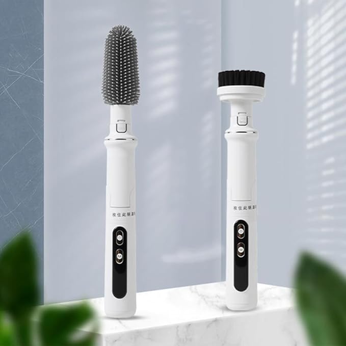 Cordless Automatic Rotation Tool Featuring Multiple Brush Head for Efficient Electric Brush