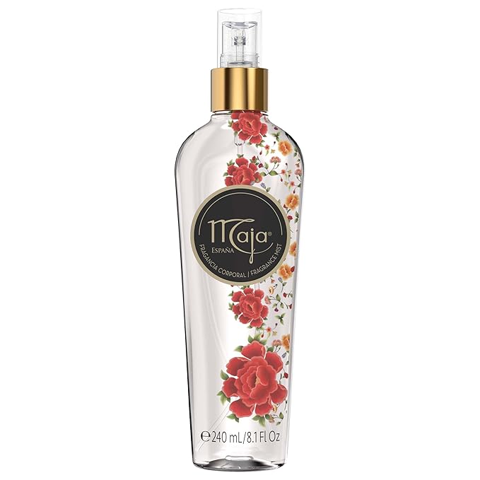 Maja Bath and Shower Gel that Protects and Softens Skin with Essential Flower Extract Body Mist to Refresh and Hydrate 13.5 and 8.1 Oz