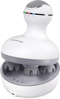 cotsoco Electric Cordless Head &amp Scalp Massager with Kneading 84 Nodes Handheld Waterproof Hair Massager with Magnetic Charging Base for Hair Growth Stress Relax &amp Deep Clean Gifts for Dad