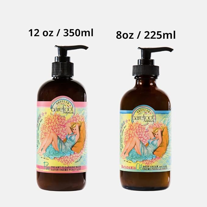 Barefoot Venus Coconut Kiss Creamy Cleansing Wash and Body Cream Bundle