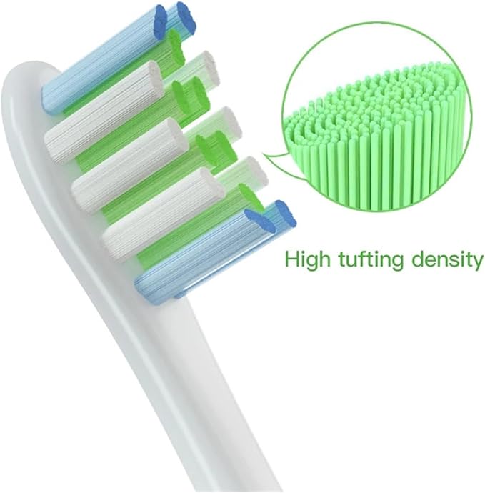 20PCS Replacement Brush Heads Compatible for Flow/X PRO Elite/X/One/Z1/F1Electric Toothbrush(20 pcs Green)