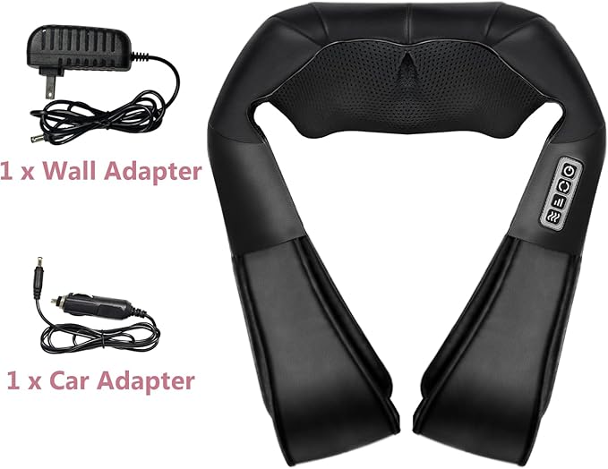 Shiatsu Back and Neck Massager with Heat Back Massager for Pain Relief deep Tissue Electric 3D Kneading Massage Pillow for Shoulder Leg Body Muscle Best Gifts for Women Men