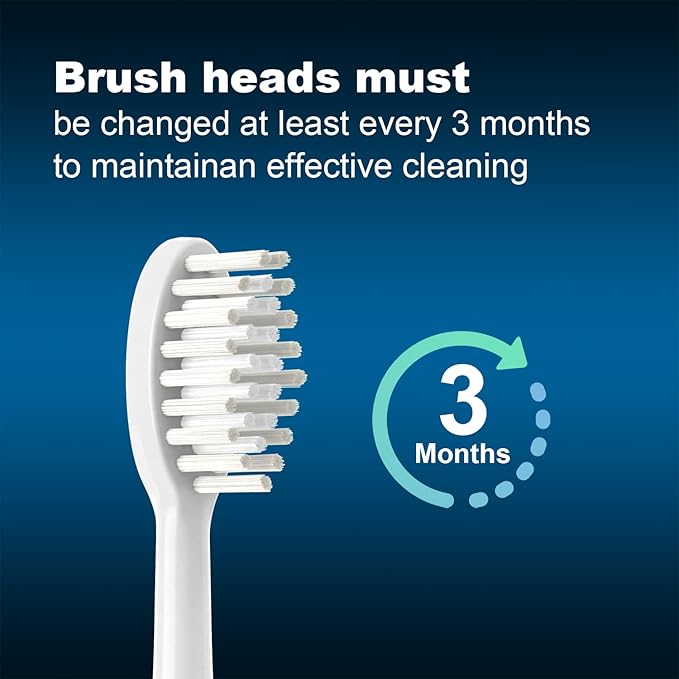 Replacement Toothbrush Heads 10 Pack Compatible with TAO Clean Electric ToothbrushWhite