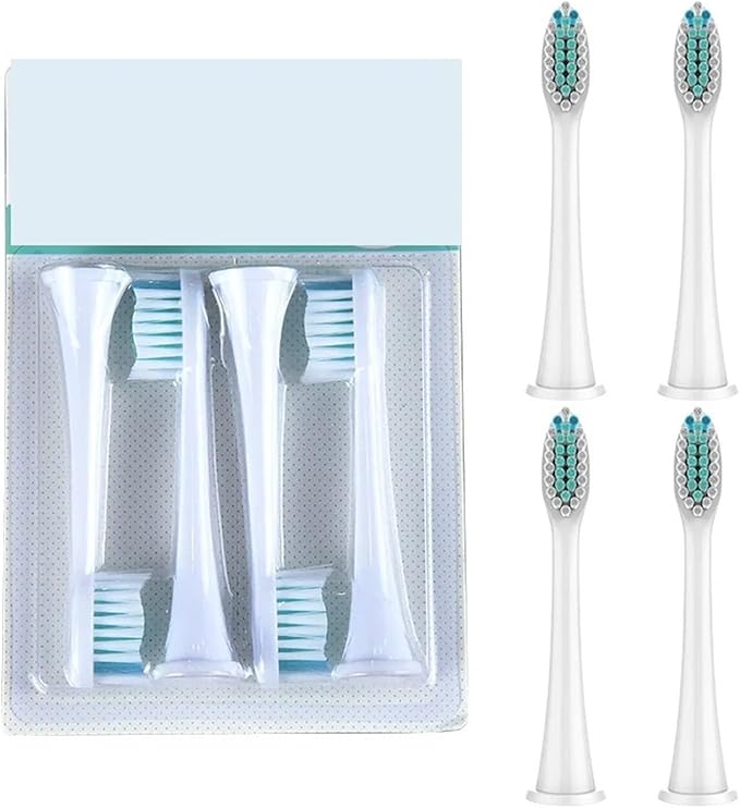 16 Pcs Toothbrush Replacement Heads Compatible for HX3/HX6/HX9 Series Soft-Bristle Tooth Brush Head(16pcs White)
