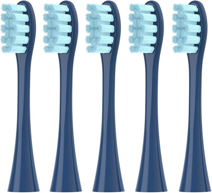 Gentle Brush Head Replacements Fit X10 Ultra Air2 F1 Series Daily Cleaning(5 Blue)