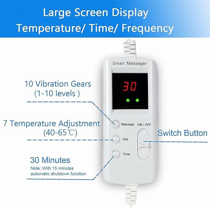 Electric Slimming Back Massager Sauna Belt 10 Vibration Massage Modes 360 ° Whole Circle Heating Machine for Waist and Abdominal Belly 7 heat levelsLower Back Massager for Pain Relief Deep Tissue