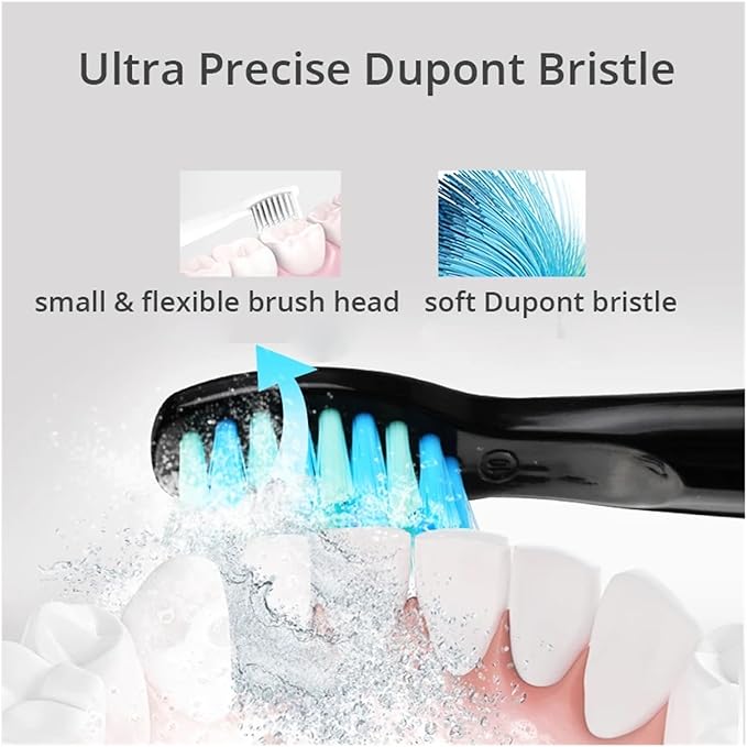 Brush Head Electric Toothbrush Heads ReplaceableCompatible for SG-507B/908/909/917/610/659/719/910/575/551/548(5pcswhite5pcspink)