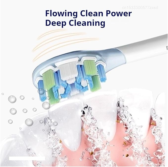 Electric Toothbrush Brush Head Compatible for Sonic Vibration Pro Spare Heads 3PCS(MBS308)