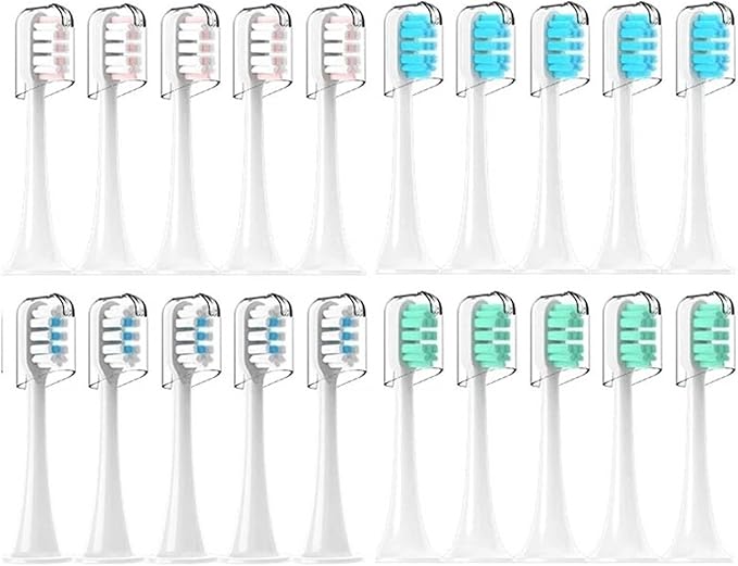 20Pcs Electric Toothbrush Head Compatible for T300 T500 T700 Replacement Universal Suitable(B-Size L)