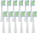 12PCS Replacement Brush HeadsCompatible for Oclean X PRO/ Z1/ F1/ One/Air 2 /SE(12pcs White)