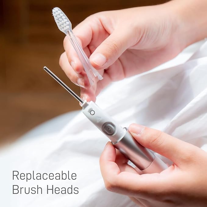 IONIC KISS IONPA DM Pink Compact Ionic Power Electric Toothbrush with Travel Cap Brushing Timer 2 Modes 2 Soft Extended Filament Brush Heads Made in Japan KISS You Outdoor DM-011PG