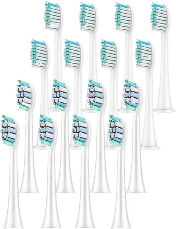 3Models Electric Toothbrush Head Compatible for with HX3/HX6/HX9 Series Models(12pcs 034-p)