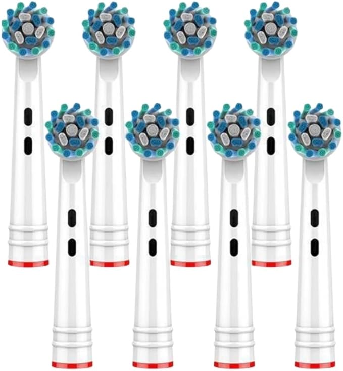 Compatible For Oral B EB50-P Multi-Angle Deep Cleaning Type Replacement Toothbrush Heads Soft Bristle(50-P 4PCS)