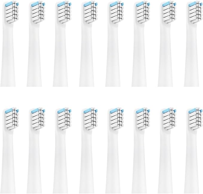 for N1 N2 RTX2103 SN301 Electric Toothbrush Replacement16pcs(16pcs White)