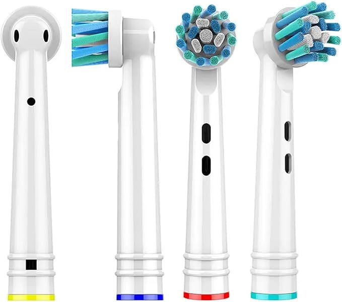 Compatible For Oral B EB50-P Multi-Angle Deep Cleaning Type Replacement Toothbrush Heads Soft Bristle(50-P 4PCS)
