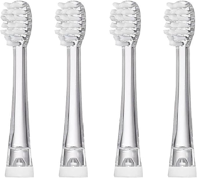 4/8/12/16 Pcs Ultral Soft Bristle Replaceable Brush HeadsCompatible for Seago SG977/EK6/EK7/SG513 Electric Toothbrush Head(12 Pcs)