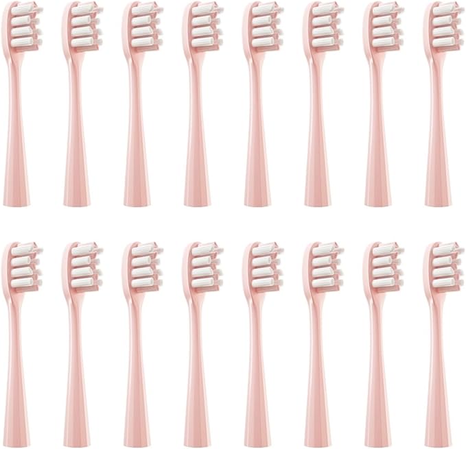 Replacement Toothbrush Heads Compatible for Y1/Y1S/Y1pro/Y3/Y4/Y5/P1/P3/P4/P5/P10/U1/U2/U3/U4/U2S/U3S/F2/F1 Series(16pink B)