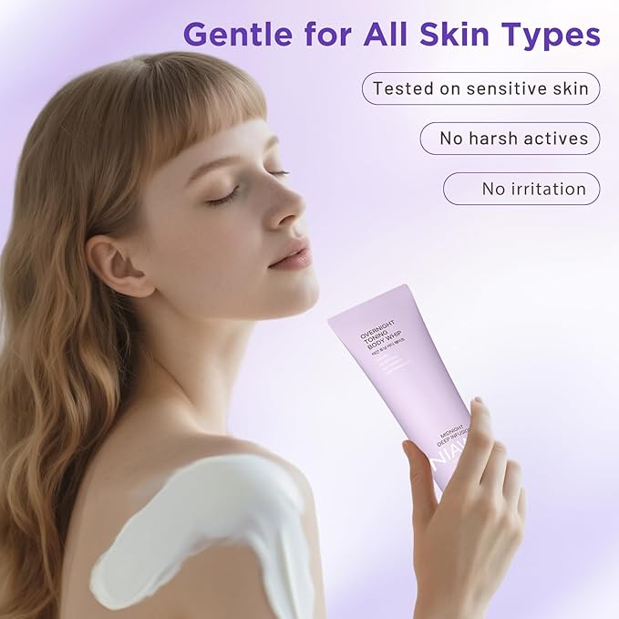 Overnight Toning Body Whip – For Loose Crepey Skin on Arms Thighs &amp Belly | Firming Moisturizing &amp Anti-Wrinkle Night Cream to Improve Tone While You Sleep All Skin Types