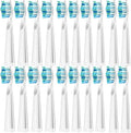 20 Pcs Replaceable Brush HeadsCompatible for Seago Electric Toothbrush FW/SG 507/508/515/551/917/959(20 White)