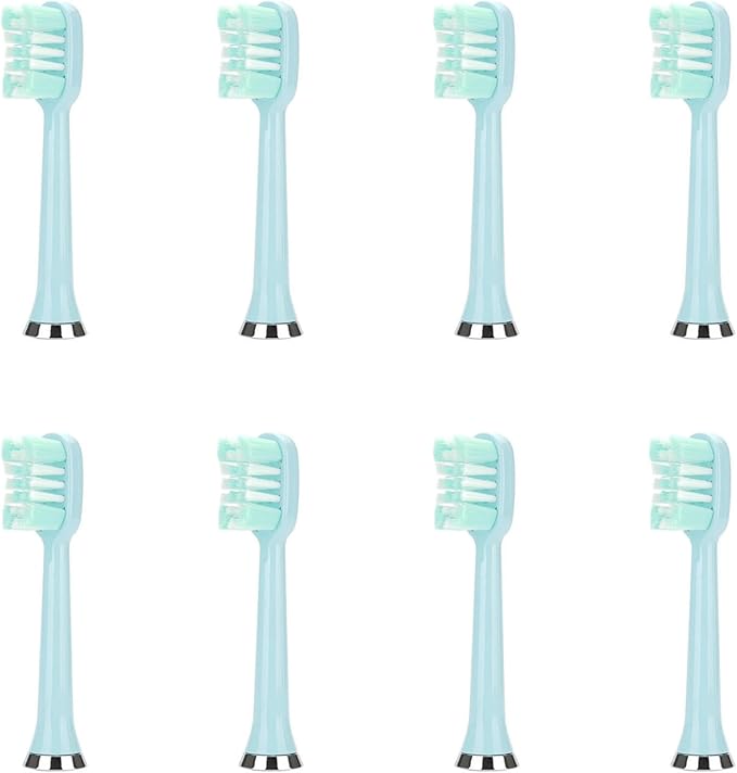 M07 Electric Toothbrush Replacement HeadsCompatible for M07/M08/M07B/702/722(8pcs Blue)