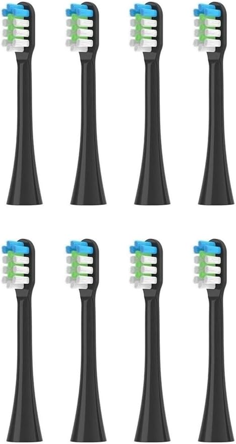 8/16Pcs Toothbrush Replacement Heads Compatible with NX8000 for Daily Cleaning Use(8pcs Black)