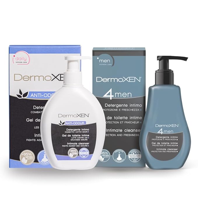 Intimate Hygiene Duo | Women’s Anti-Odour Feminine Wash &amp Men’s Antibacterial Menthol Gel | pH Balanced Daily Intimate Care for Couples