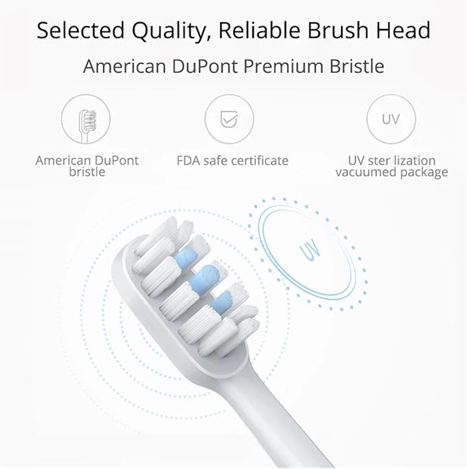 1 /2PCS Compatible ForXiaomi Mijia Electric Toothbrush Head for T300&ampT500 Smart Acoustic Clean Heads 3D Brush Combines(1Universal Version)