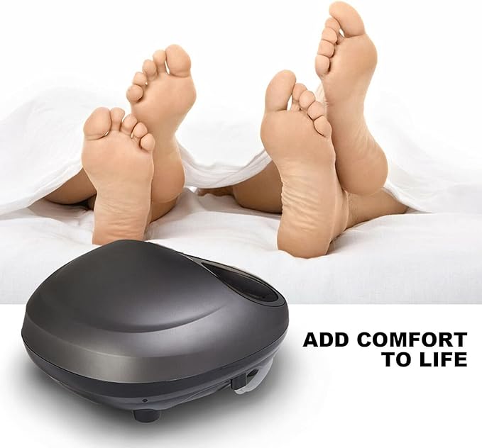 IKON MOTORSPORTS 1PC Feet Foot Spa Bath Massager Heat Soaker Massage Bubble Roller Deep Kneading