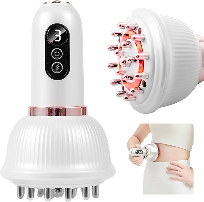 DiDEER Lymphatic Drainage Massager &amp Anti Cellulite Massage Tool Reduce Stretch Marks &amp Cellulitefor Legs Arms &amp Belly Body Sculpting Machine with Microcurrent Light Heat &amp Vibra