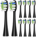 Compatible for 10 Pcs Replacement Brush Heads(10 pcs BK)