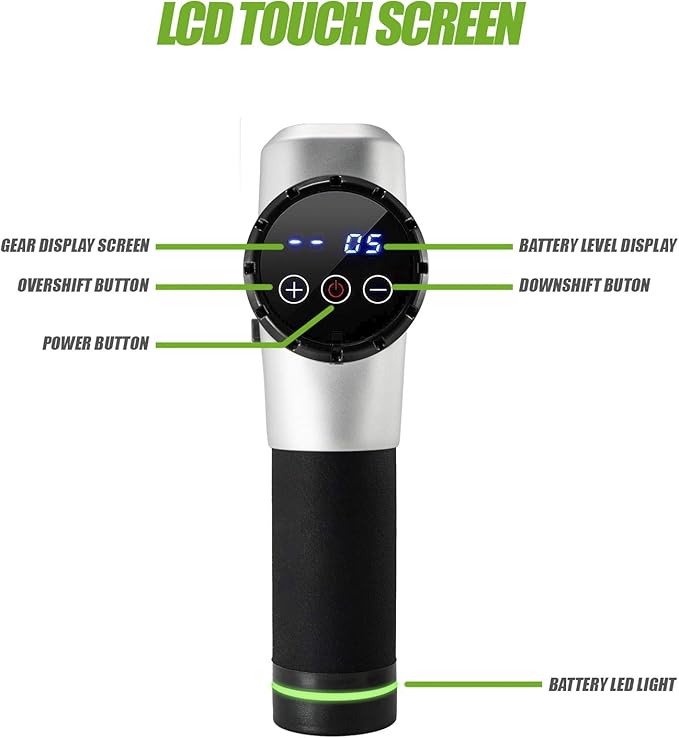 Professional Handheld Deep Tissue Muscle Gun Massager for Athletes 1-20 Speed Strength Levels for Muscle Soreness Relieves [Upgraded Version] - Burgundy