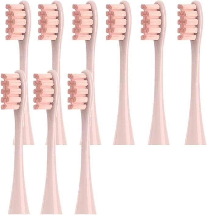Replacemen Brush Heads Compatible for Flow/X Pro/F1/Z1/One/Air2 Electric Toothbrush(9 Pink)