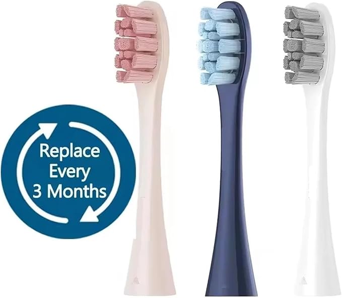 2PCS Electric Toothbrush Brush HeadsCompatible for Oclean X Pro Elite Flow Z1 X10 E1 Air 2 All Series Smart Accessories(P1C9 2PCS)