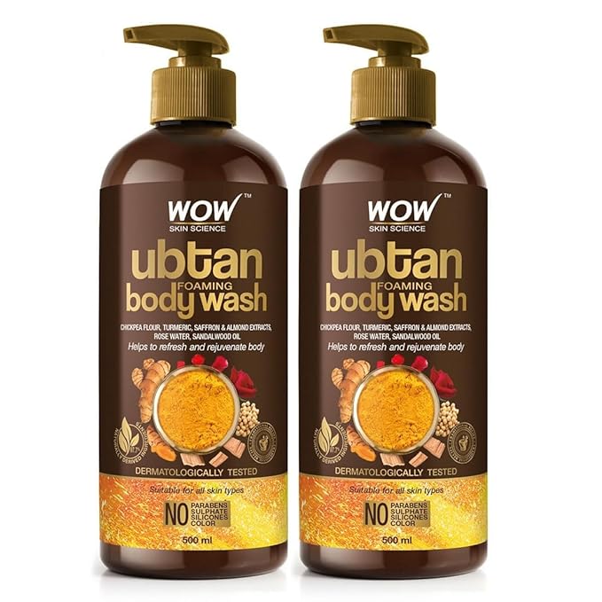 iKonbi W-O-W Skin Science Ubtan Body Wash 500 ml (Pack of 2)