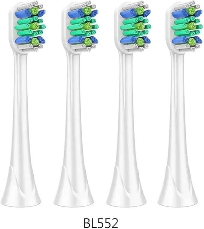 4 PCS Toothbrush Replacement Head for HX3/6/9 Series Soft Bristles Nozzles Tooth Brush Heads(BL552)