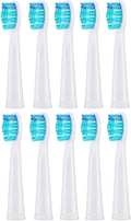 10 Pcs Replacement Brush HeadsCompatible for Seago Electric Toothbrush Head Bristle Refill Tooth Cleaning(10pcs White)