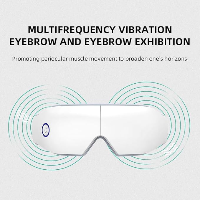 ME JO Eye Massager with Heat and Cooling – Eye Strain Relief – Birthday Gifts Eye Mask for Dry Eyes Sleep &amp Stress Relief for Women Men Mom &amp Dad