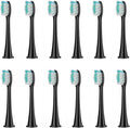 8Pcs Replacement Brush Heads Compatible with HX3/HX6/HX9 Series Electric Toothbrush HX6064(12Pcs Black)