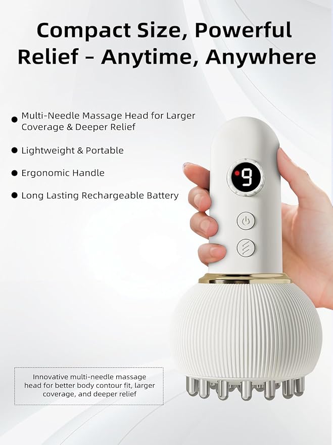 Sciatica Pain Relief Devices – Deep Tissue Massager with Multi-Mode Technology Heat &amp Light Therapy Targeted Relief for Sciatic Nerve &amp Lower Back Pain