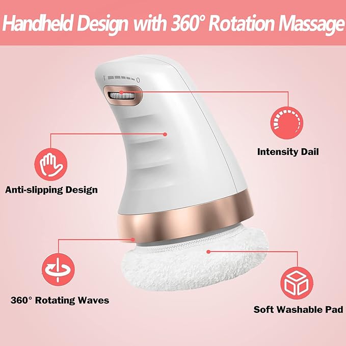 Health Care Logistics Body Sculpting Machine Handheld Cellulite Massager for Beauty Sculpt Belly Butt Arms Legs with 6 Washable Massage Pads