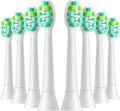8pcs Replacement Toothbrush Heads Compatible with Phips Electric Brush Head 4100 6500 6100(White 8pcs Green-White)