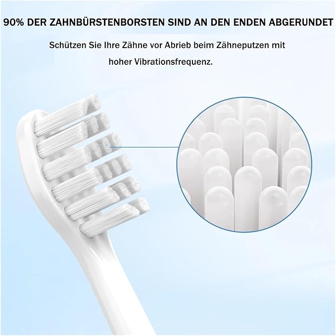 Compatible with My Variations The Electric Toothbrush Replacement Brush HeadsCompatible for with Protection Cover(Black)