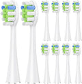 5 Pcs/10 Pcs Replacement Brush HeadsCompatible for AquaSonic Black Series Vibe Pro Duo Electric Toothbrush(10 pcs WT)