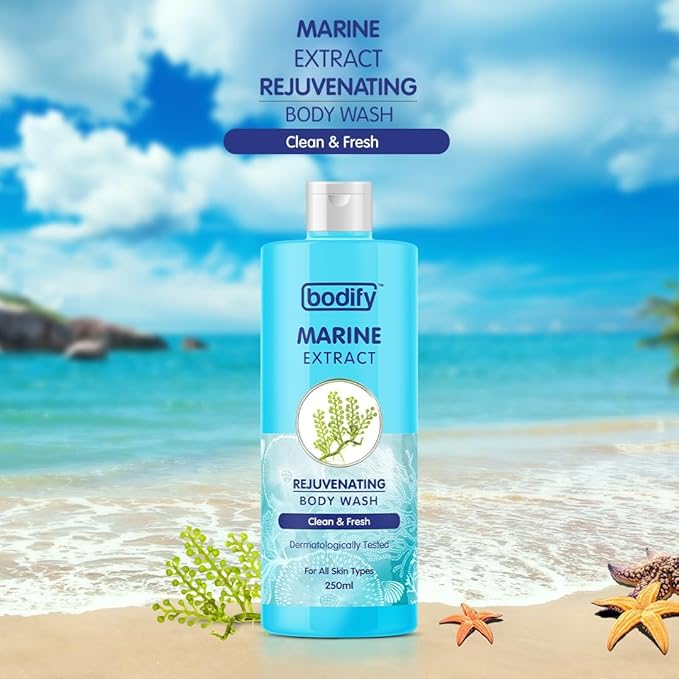 Marine Extract Rejuvenating Body Wash 250 Ml | Clean &amp Fresh | Paraben Free | All Skin Types